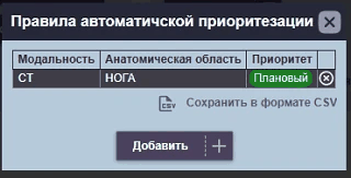 Правила автоматической приоритизации